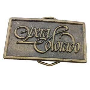 Vintage Opera Colorado SPEC CAST Belt Buckle Collectible Western Accessory Made